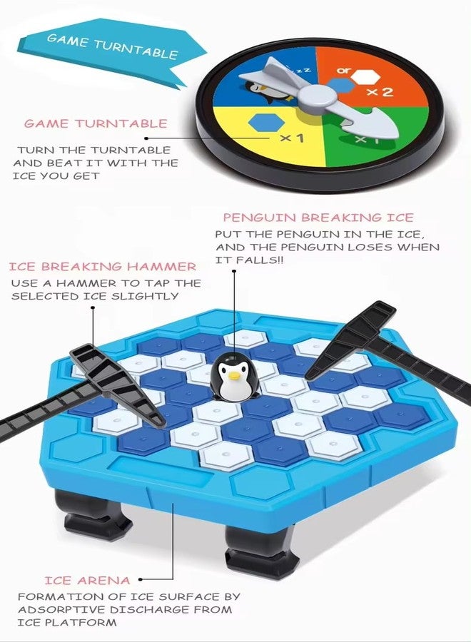 كيتي كاتز لعبة Kiti Kits Arctic Adventure Penguin Ice Breaker - لعبة ألغاز واستراتيجية عائلية مع مكعبات ثلج، أنقذ البطريق - مثالية للحفلات والتسلية على سطح المكتب! - Image 3